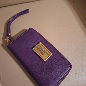 Marc by Marc Jacobs Purple Leather Wristlet